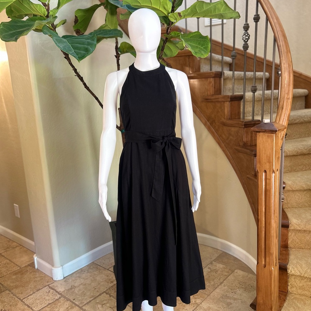Maeve Black Halter Midi Sundress
